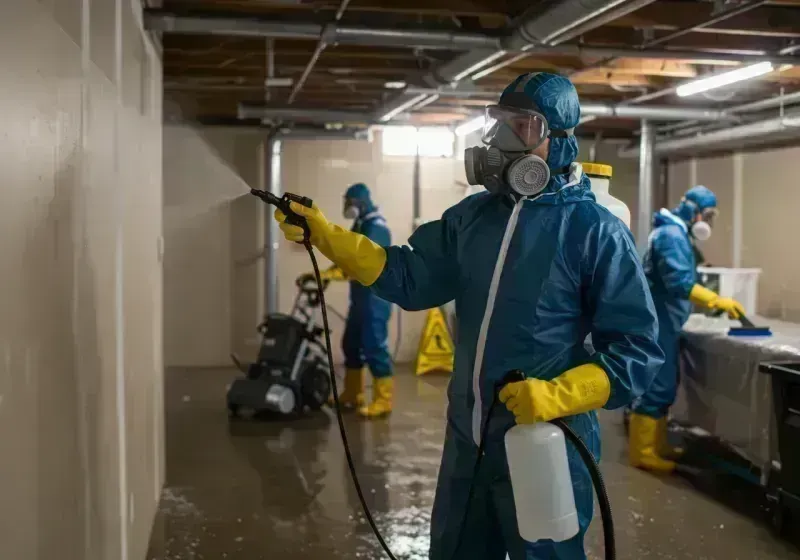 Basement Sanitization and Antimicrobial Treatment process in Woodmoor, CO